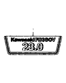 Fh680v-As01 Label Diagram and Parts List for M60-KW 53AB5DBX150-23-HP Cub Cadet Lawn Tractor